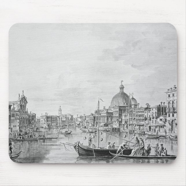 Beskåda av den storslagna kanalen, Venedig, c.1800 Musmatta (Framsidan)