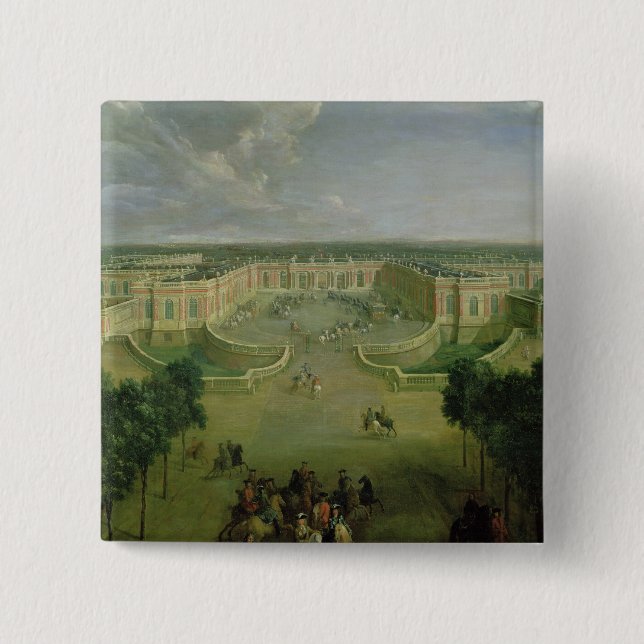 Beskåda av den storslagna Trianon, 1722 Knapp (Framsida)