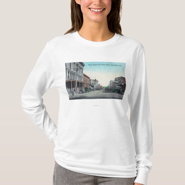Beskåda av den tredje gatan från posta - kontor t shirt (Framsida)