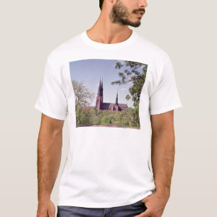 Beskåda av den Uppsala domkyrkan från slottet T-shirt