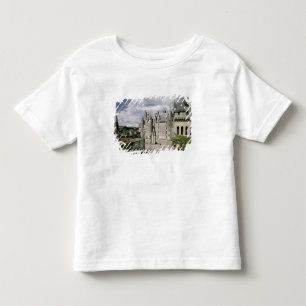 Beskåda av den västra facaden av återställd tee shirt