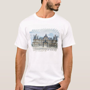Beskåda av den västra facaden av Chateau de Tröja