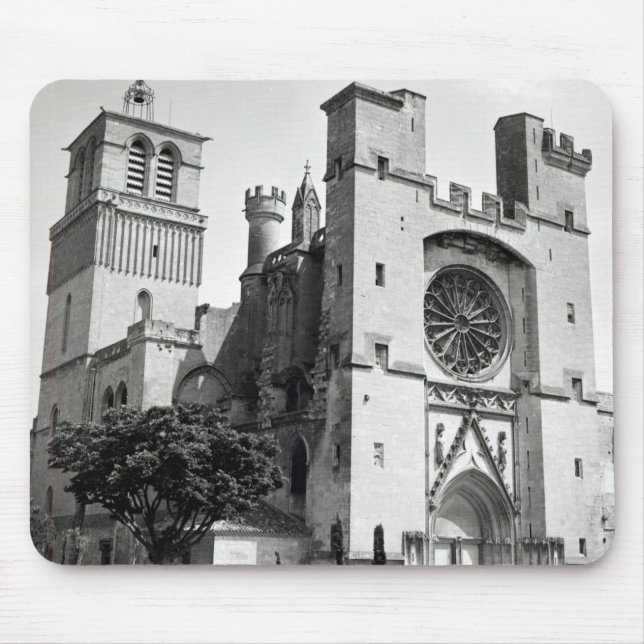 Beskåda av den västra facaden och stå hög musmatta (Framsidan)