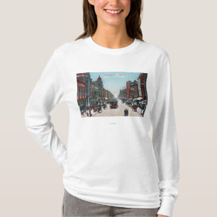 Beskåda av den Washington gatan med kabelbilar Tee Shirt