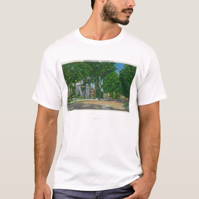 Beskåda av den Washington gatan T-shirt (Framsida)