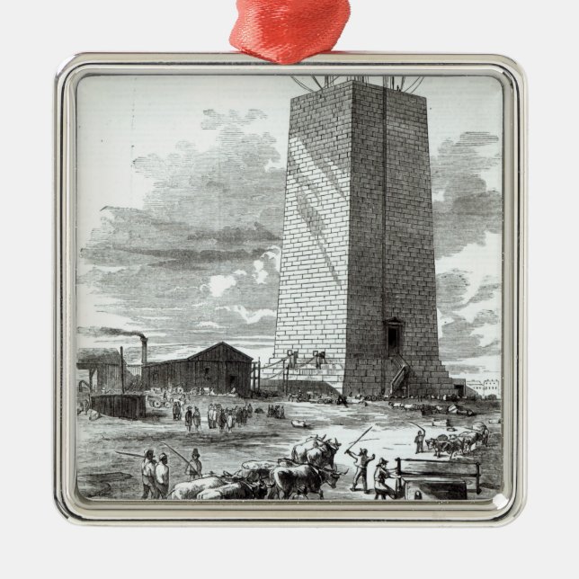 Beskåda av den Washington monumentet Julgransprydnad Metall (Framsidan)