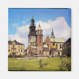 Beskåda av den Wawel domkyrkan Magnet