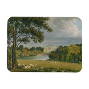 Beskåda av det Burghley huset, placera av markise Magnet
