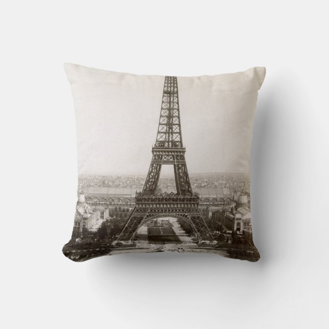 Beskåda av det Eiffel torn, 1900 Kudde (Framsida)