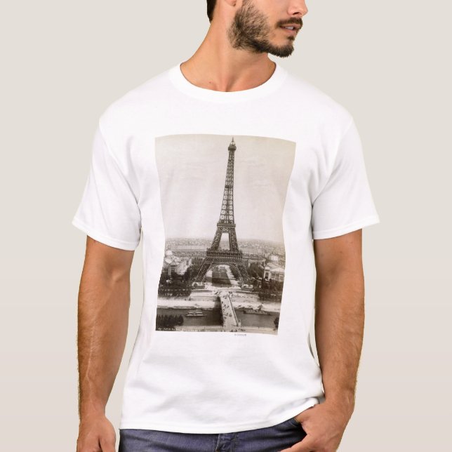 Beskåda av det Eiffel torn, 1900 Tee Shirt (Framsida)