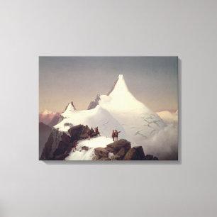 Beskåda av "det Grossglockner" berg Canvastryck