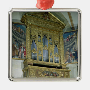 Beskåda av det kyrkliga organ, c.1590 julgransprydnad metall