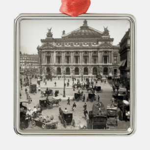 Beskåda av det Paris operahuset, 1890-99 Julgransprydnad Metall