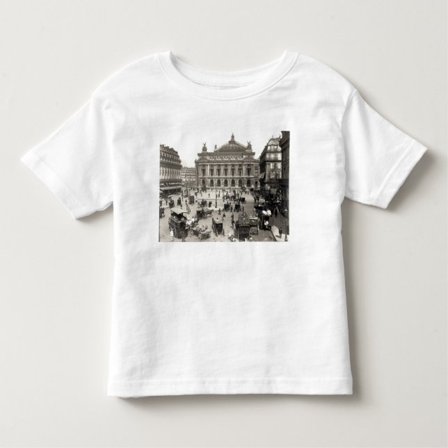 Beskåda av det Paris operahuset, 1890-99 Tee (Framsida)