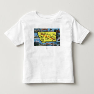 Beskåda av det statligt med städer, sceniskt t-shirt