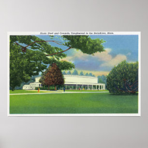 Beskåda av det Tanglewood musikskjulet och Poster
