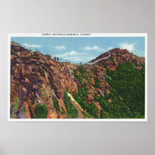 Beskåda av det Whiteface Mt toppmötet Poster