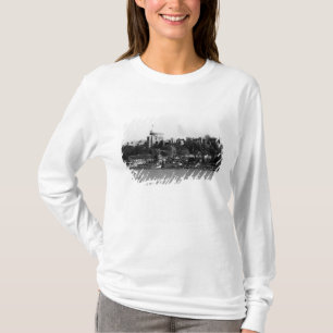 Beskåda av det Windsor slottet, över floden Tham T-shirt