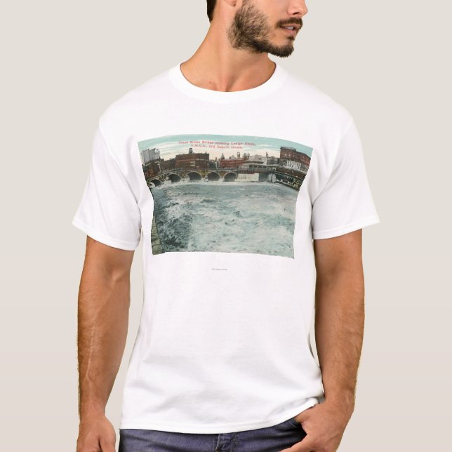 Beskåda av domstolen som gatan överbryggar t shirt (Framsida)