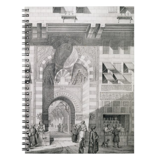 Beskåda av dörren av den Okal Kaid-Beyen, från Anteckningsbok (Framsidan)