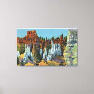 Beskåda av drottning domstol canvastryck