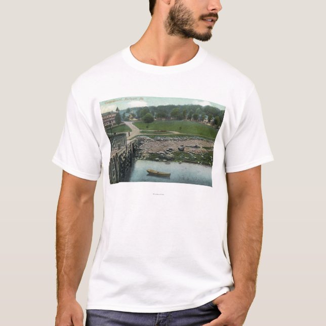 Beskåda av en campingplats t shirt (Framsida)