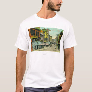 Beskåda av en Chinatown gata Tee Shirt
