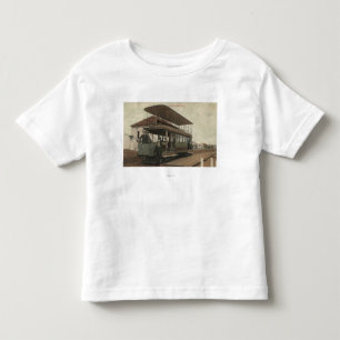 Beskåda av en dubbel däckarekabelbil t-shirt