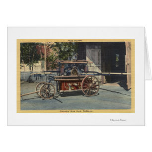 Beskåda av "en gammala Papeete" motor Hälsningskort