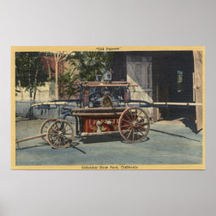 Beskåda av "en gammala Papeete" motor Poster
