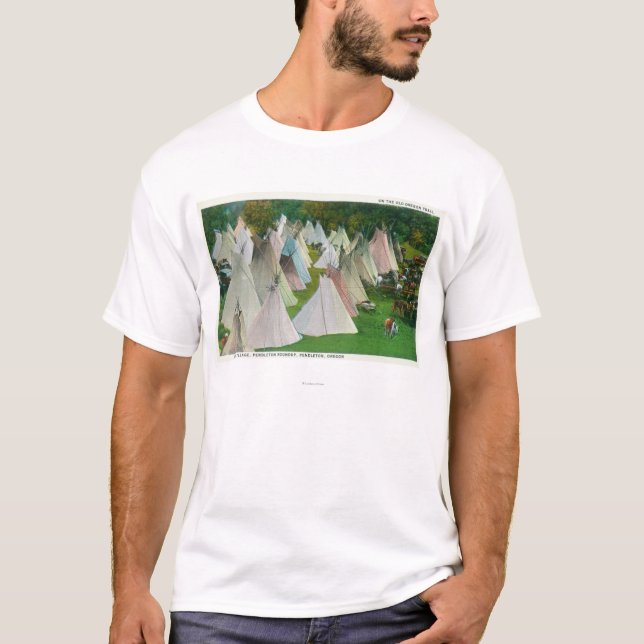 Beskåda av en indiska by och Pendleton Tee (Framsida)