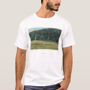 Beskåda av en packe av att beta för hjort t-shirt