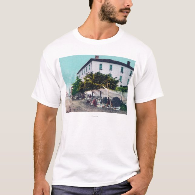 Beskåda av eskimåkuriositeten VendersSitka, AK Tee Shirt (Framsida)