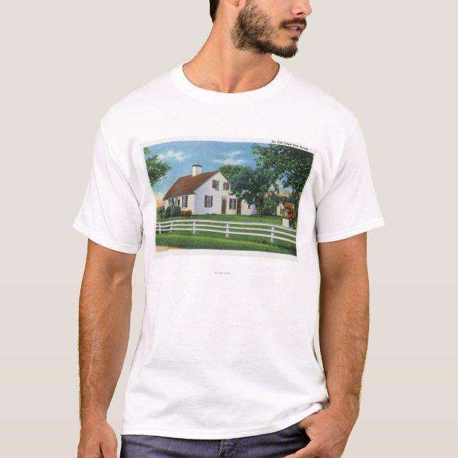 Beskåda av ett gammalt uddtorskhem tee shirt (Framsida)