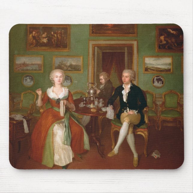 Beskåda av ett teckningrum, 1780 musmatta (Framsidan)