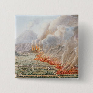 Beskåda av ett utbrott av Mount Vesuvius som Knapp