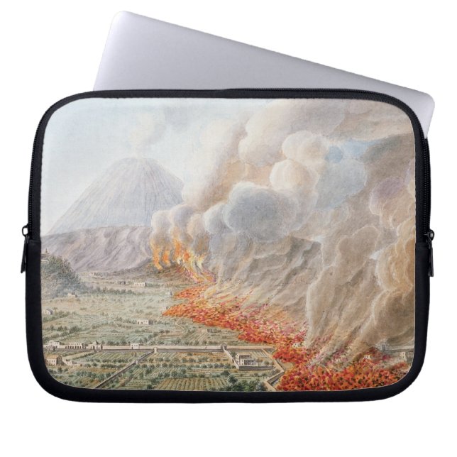 Beskåda av ett utbrott av Mount Vesuvius som Laptop Sleeve (Framsidan)