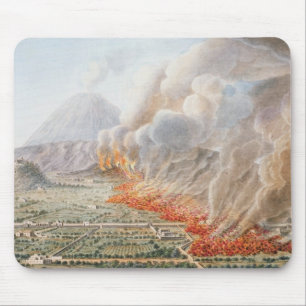 Beskåda av ett utbrott av Mount Vesuvius som Musmatta