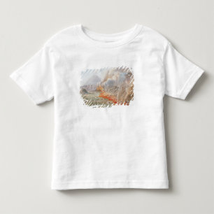 Beskåda av ett utbrott av Mount Vesuvius som Tee