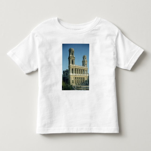 Beskåda av facaden av kyrkan av t-shirt (Framsida)