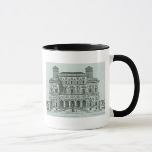 Beskåda av facaden av villan Borghese, Rome Mugg