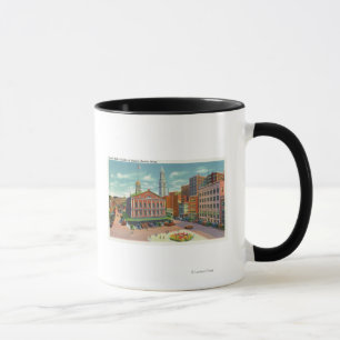 Beskåda av Faneuil Hall, vagga av frihet Mugg