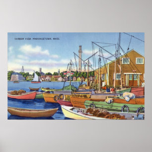 Beskåda av fartyg i hamnen poster