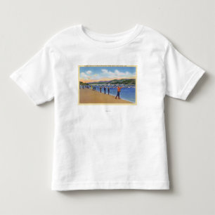 Beskåda av fiskarelaxfiske tee shirt