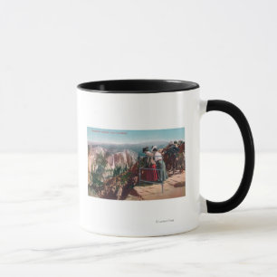 Beskåda av fissuresna och den Yosemite dalen Mugg