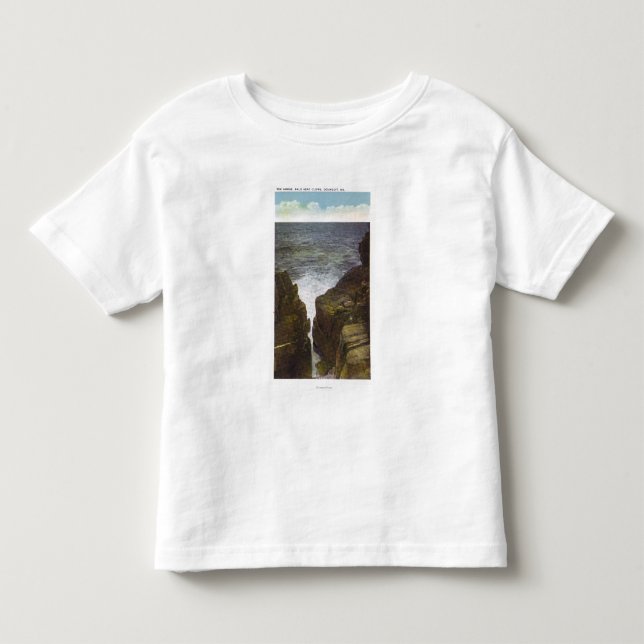 Beskåda av flintklippor, klyftan tee shirt (Framsida)