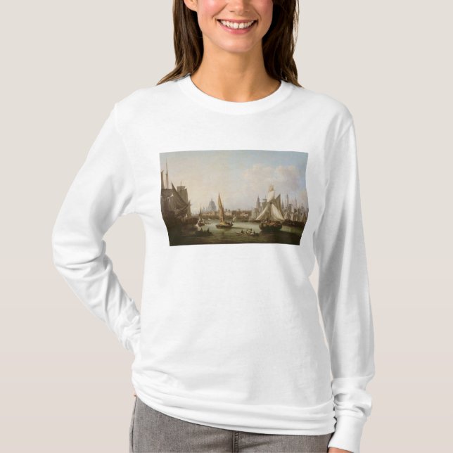Beskåda av floden Thames Tee Shirt (Framsida)