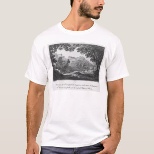 Beskåda av flödet som är bekant som La Sanguese T-shirt