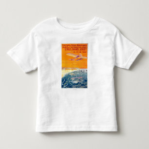 Beskåda av flöteflygplan i luft- och vattenaffis t shirt
