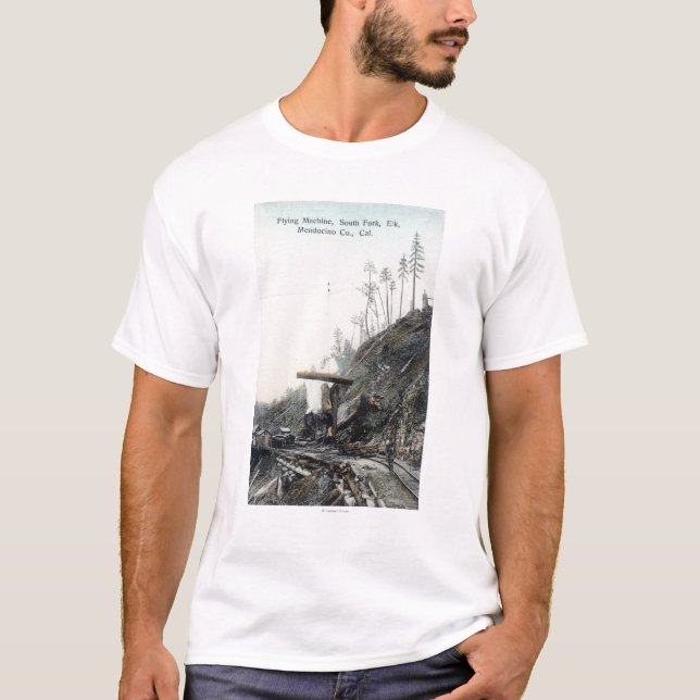 Beskåda av flyget som matchar, södra ForkElk, CA T-shirt (Framsida)